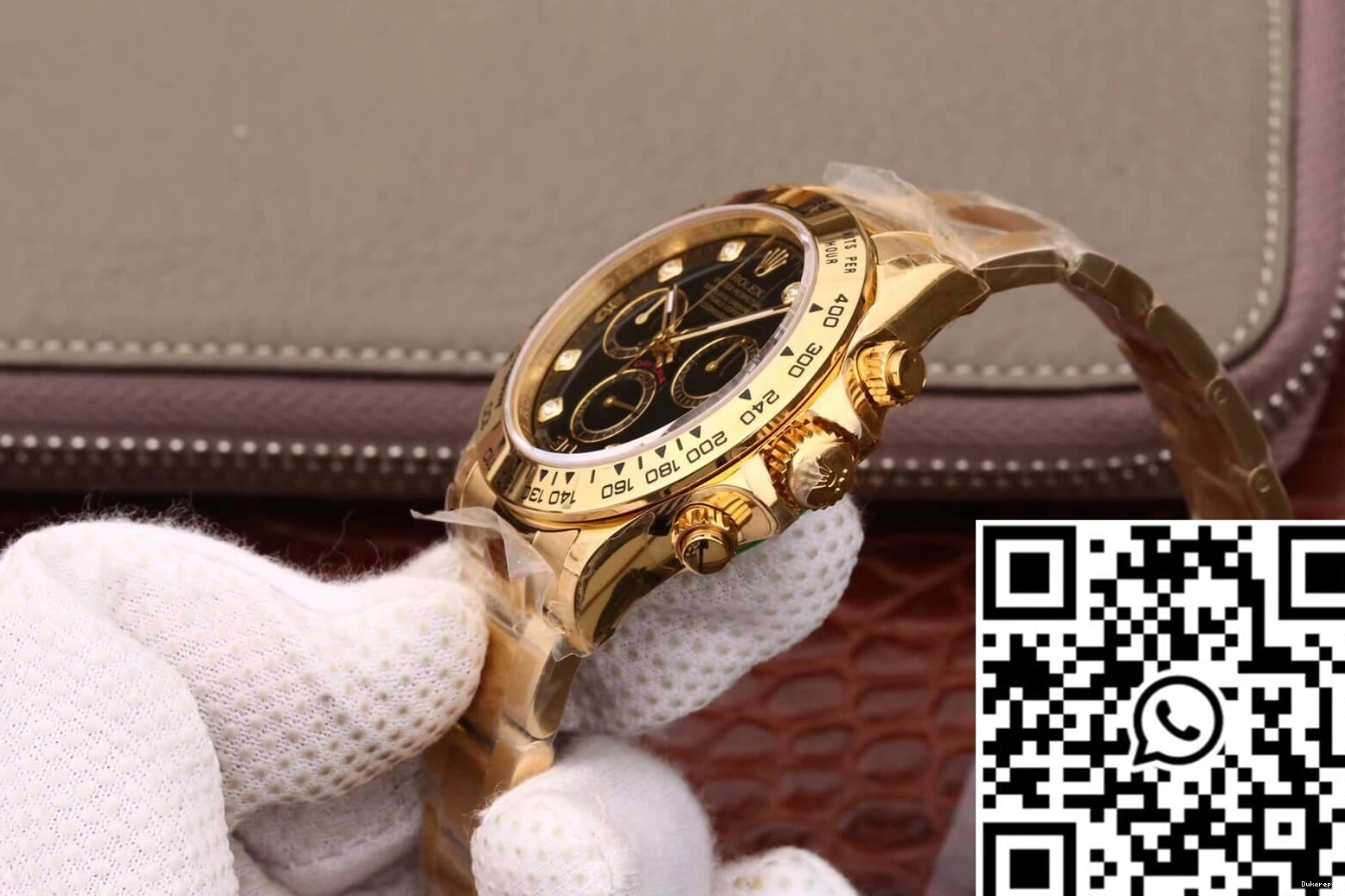 JH Cosmograph Diamonds Black Daytona M116508-0008 Rolex Dial Factory 0201